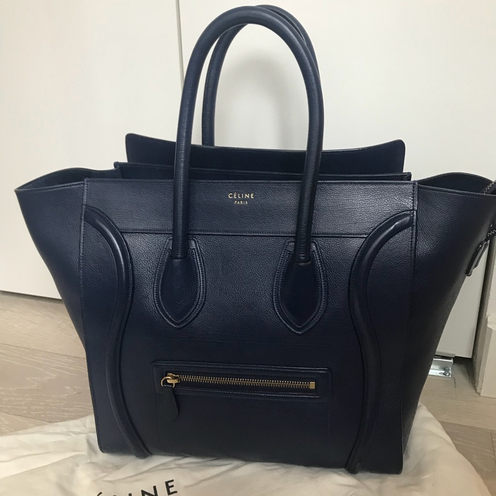 Celine Large Navy Tote - Picture 4 of 5